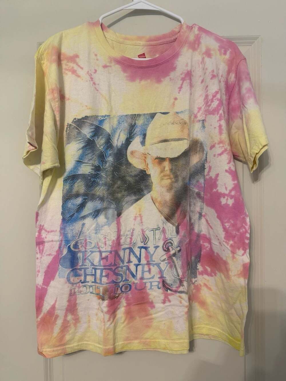 Vintage 2011 Kenny Chesney Goin' Coastal Tour Tie-Dye Graphic T-Shirt